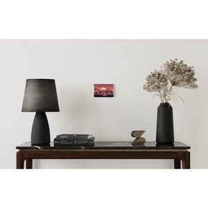Urban sunset HD metal wall art print 4 x 6 inches